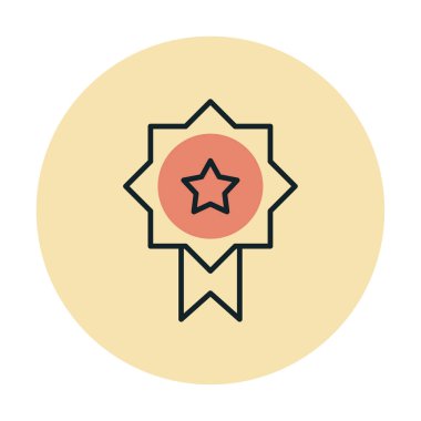 Ödül ikonu vektör illüstrasyonu. Ödül                        