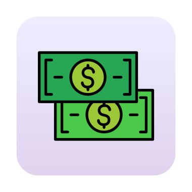 para düz simgesi, vektör illüstrasyonu