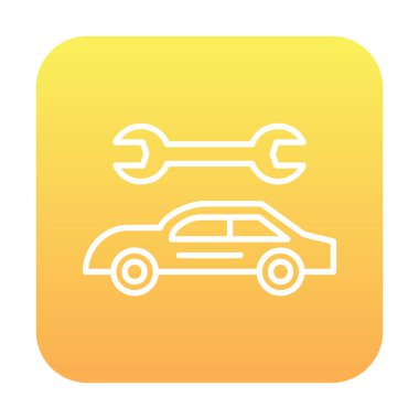 araba servis simgesi vektör illüstrasyonu 