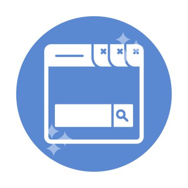 Arama Çubuğu simgesi vektör illüstrasyon tasarımı