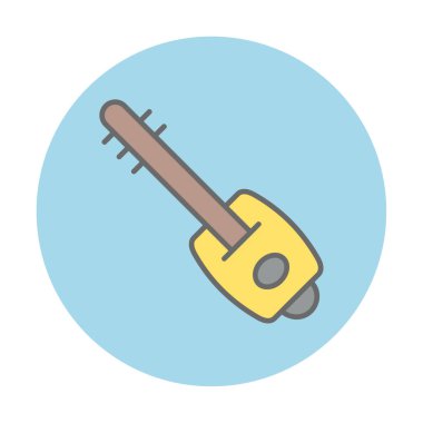 Shamisen vektör simgesi tasarımı