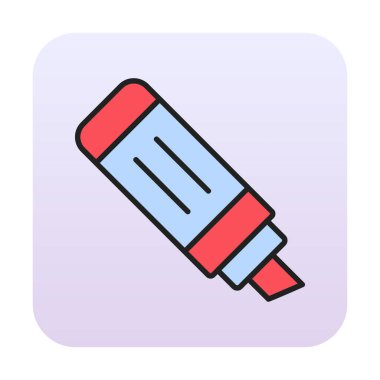 İşaretleyici simgesi tasarımı, vektör illüstrasyonu