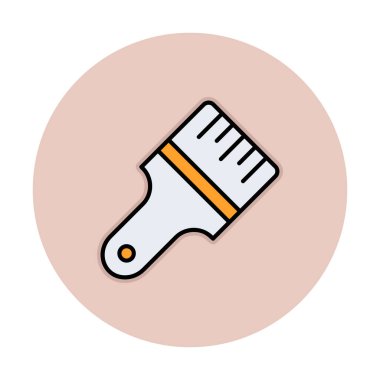 fırça ağ ikonu vektör illüstrasyonu