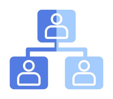 Basit ağ simgesi, vektör illüstrasyonu