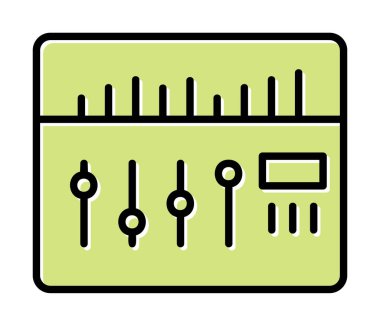 Modern Ses Karıştırıcı simgesinin vektör çizimi              