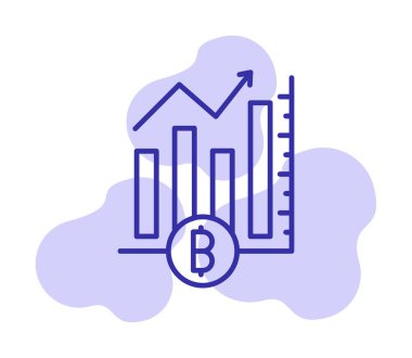 Basit Analitik simge, vektör illüstrasyonu
