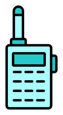walkie talkie modern ikon vektör çizimi                                