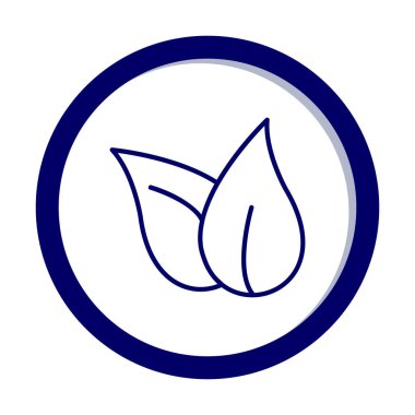 ekoloji sembolü, yaprak simgesi, vektör illüstrasyon grafiği