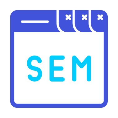 Web tarayıcı simgesi, vektör illüstrasyonu basit tasarım