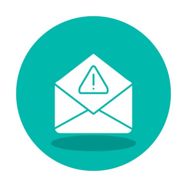 Basit çöp posta harfi simgesi, vektör illüstrasyonu