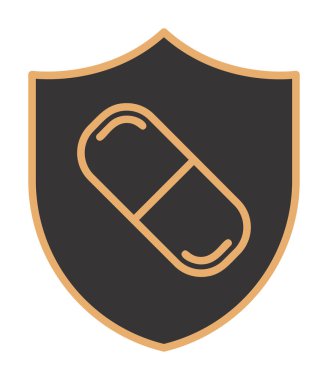 medical shield icon vector illustration 