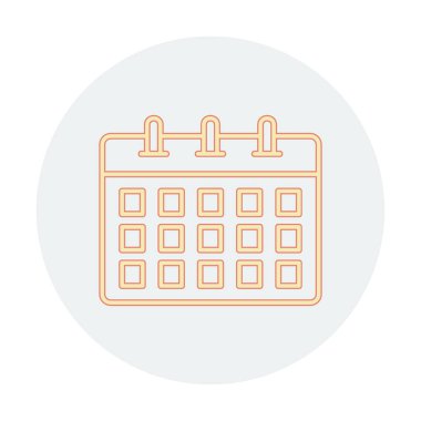 Takvim web simge vektör çizim