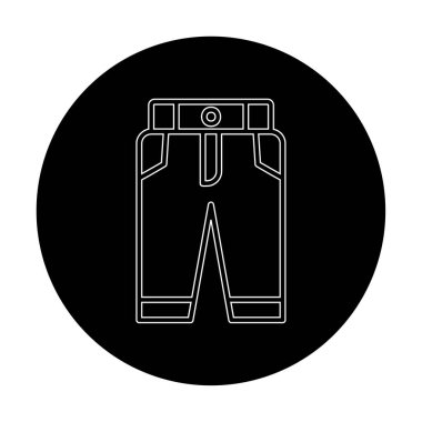Pantolon. Web simgesi basit illüstrasyon 
