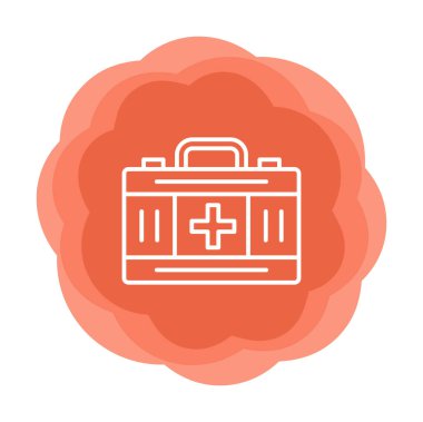 İlk yardım kiti vektör illüstrasyonu