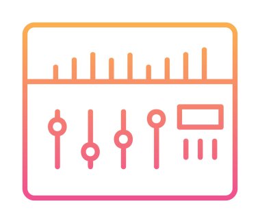 Modern Ses Karıştırıcı simgesinin vektör çizimi              