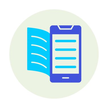 Dijital Kitap simgesi vektör illüstrasyonuName