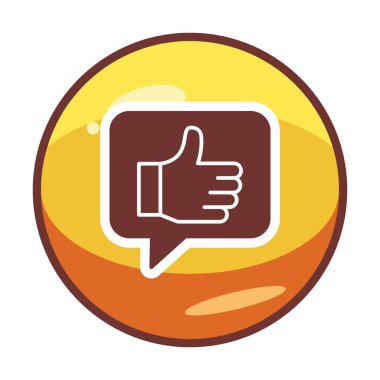 başparmak yukarı Web simgesi, vektör çizim                   