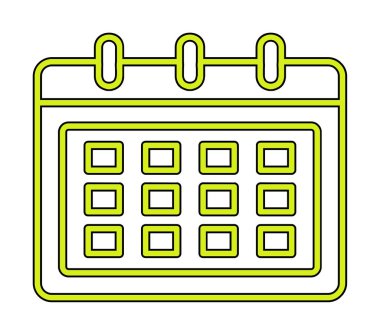 Takvim web simge vektör çizim