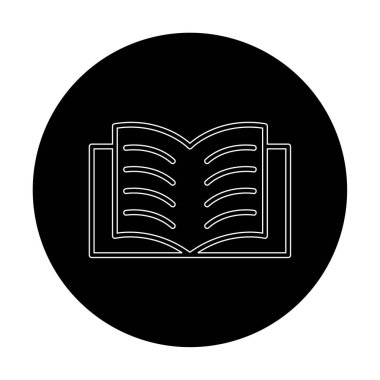 düz Kitap simgesi resimlemesi 