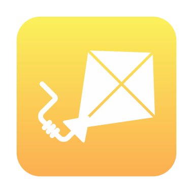 Uçurtma rengi simgesi. vektör illüstrasyonu                      