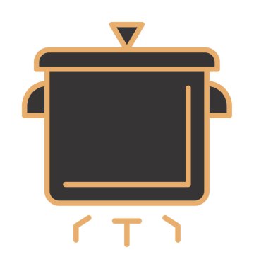 Pişirme vektörü düz simge. Pişirme Otu                   