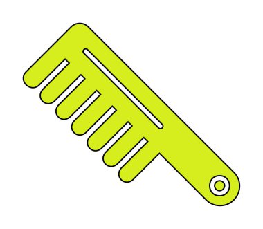 saç tarak ikonu vektör illüstrasyonu 