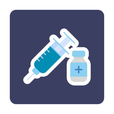 Basit insülin simgesi, vektör illüstrasyonu