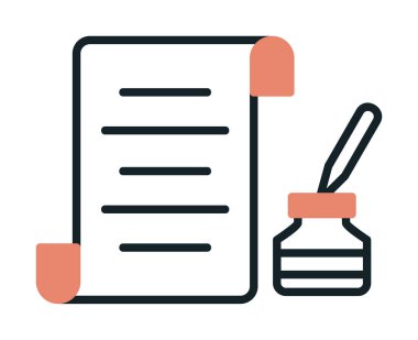 kalem, simge vektörü ile belge