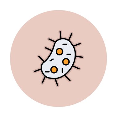 amoeba simge vektör illüstrasyon tasarımı