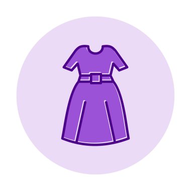 elbise web simgesi, vektör illüstrasyonu