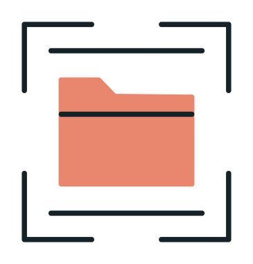 Dizin Tarayıcı simgesi vektör çizimi