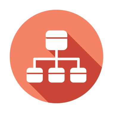 Modern Akış Çizelgesi simgesinin vektör çizimi                            