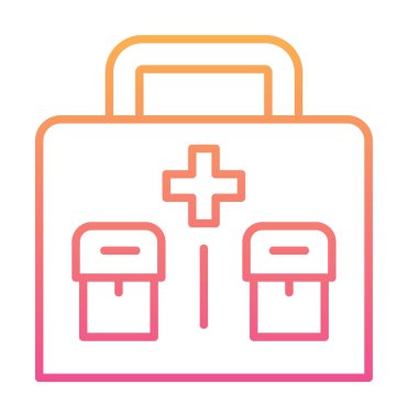İlk yardım kiti vektör illüstrasyonu