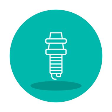 Buji simgesinin vektör illüstrasyonu