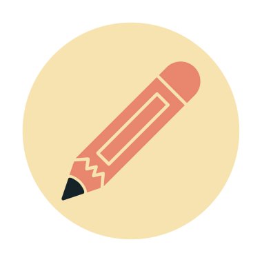 Kalem. Web simgesi basit illüstrasyon