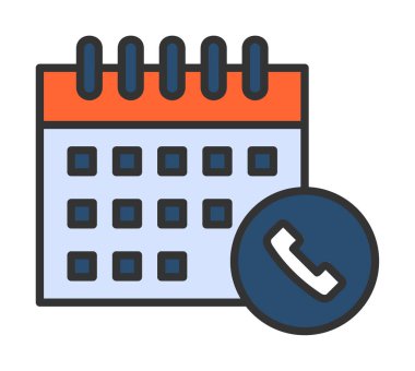 Takvim simgesi, vektör illüstrasyonu basit tasarım