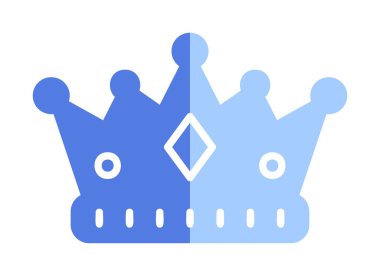 Taç. Web simgesi basit illüstrasyon