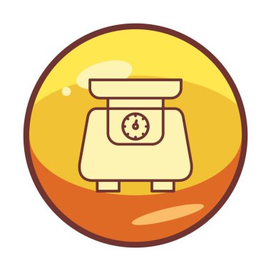 ölçekli düz simge, vektör illüstrasyonu