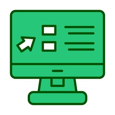 Basit Online Course Üniversitesi simgesi, vektör illüstrasyonu