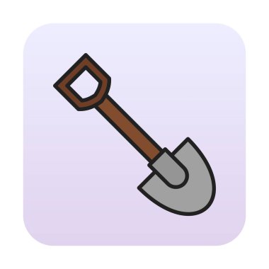 Web simge vektör çizim kürek 