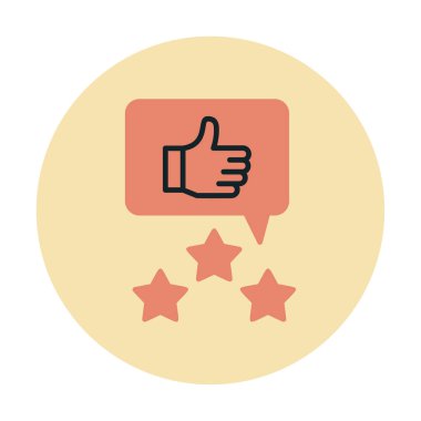 Basit Düz İnceleme simgesi vektör çizimi