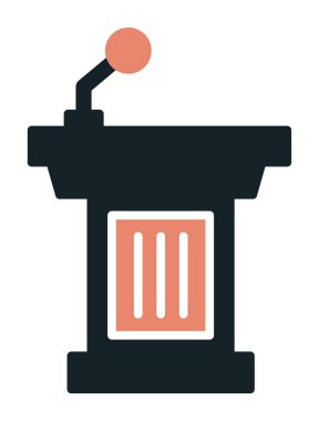 Podyum simgesinin vektör illüstrasyonu 