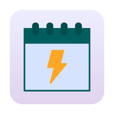 Takvim simgesi, vektör illüstrasyonu basit tasarım