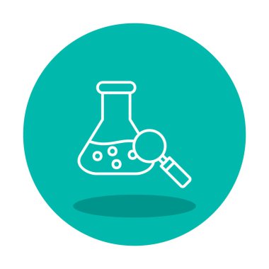 Araştırmacı simgesi beyaz arkaplanda izole edildi 