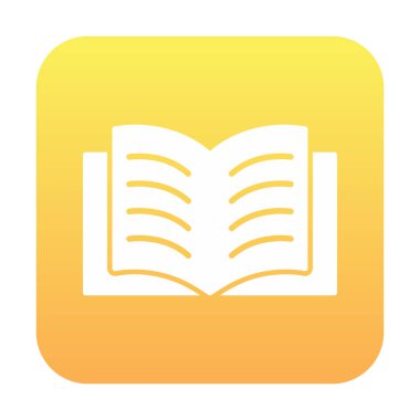 düz Kitap simgesi resimlemesi 