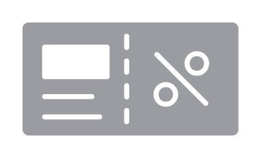 Faturacı Kara Cuma ikon vektör illüstrasyonu  