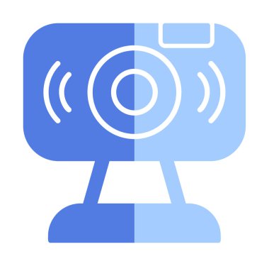 Web kamerası. Web simgesi basit illüstrasyon                   