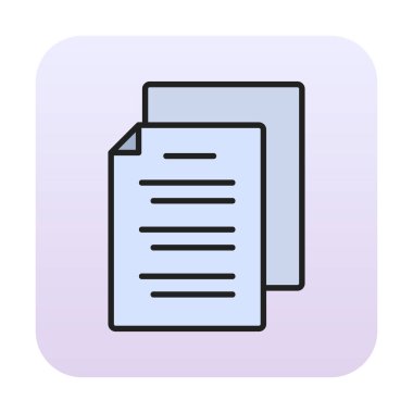 belgelerin vektör çizimi simgesi  