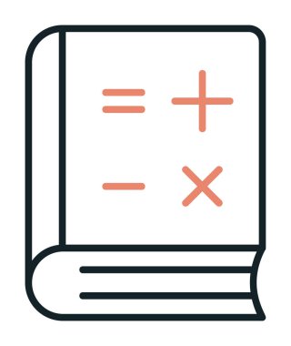 Matematik Kitabı vektör çizimi, simge ögesi arkaplanı          