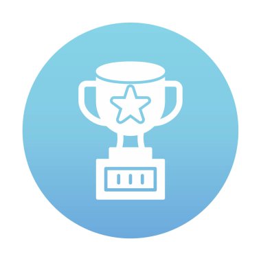 Basit kupa çizgisi vektör illüstrasyonu